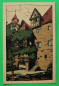 Preview: AK Nürnberg / 1910-20 / Litho / Burg Ostseite Gebäude / Künstler Steinzeichnung Stein-Zeichnung / Monogramm L
